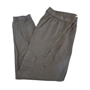 Knox Rose Cargo Jogger Pants Gray XXL Lyocell